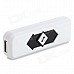 YC02 Windproof USB Rechargeable Cigarette Lighter w/ Money Detector Function - White + Black YC02 Windproof USB Rechargeable Cigarette Lighter w/ Money Detector Function - White + Black
