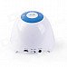 CKY® BC129 Mini Wireless Bluetooth V3.0 Speaker w/ Micro USB / 3.5mm - White + Deep Blue