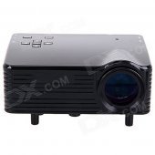 OURSPOP UR55 Mini 1080P LED Portable Projector w/ AV / VGA / USB / HDMI + 8GB SD Card (EU Plug)