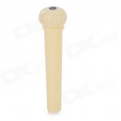 ZEA-QP11-5-1 Universal ABS Acoustic Guitar Bridge Pin - White