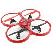 YDL-BX666 2.4GHz 4-CH 6-Axis Gyroscope Quadrocopter - Red + Black