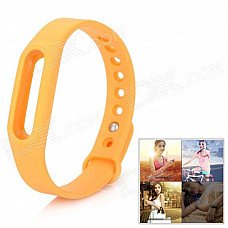 Replacement Silicone Wrist Band for Xiaomi Smart Bracelet - Orange
