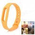 Replacement Silicone Wrist Band for Xiaomi Smart Bracelet - Orange