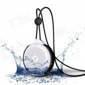 MOCREO Tictac Waterproof Portable Wireless Bluetooth Speaker w/ 3.5mm, Hands-free, Micro USB - Black