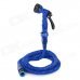 7.5m Expandable Hose & Nozzle Spray Head Water Gun Set for Car Wash / Garden Watering - Blue 7.5m Expandable Hose & Nozzle Spray Head Water Gun Set for Car Wash / Garden Watering - Blue