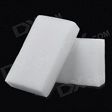Car Wash Cleaning Sponge Pad - White (2pcs)