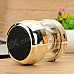 Mini Cylinder Shaped Bluetooth V2.0 Speaker w/ FM / TF / Mini USB / USB - Champagne + Black Mini Cylinder Shaped Bluetooth V2.0 Speaker w/ FM / TF / Mini USB / USB - Champagne + Black