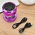 Mini Cylinder Shaped Bluetooth V2.0 Speaker w/ FM / TF / Mini USB / USB - Purple + Black Mini Cylinder Shaped Bluetooth V2.0 Speaker w/ FM / TF / Mini USB / USB - Purple + Black
