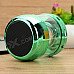 Mini Cylinder Shaped Bluetooth V2.0 Speaker w/ FM / TF / Mini USB / USB - Green + Black Mini Cylinder Shaped Bluetooth V2.0 Speaker w/ FM / TF / Mini USB / USB - Green + Black