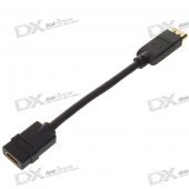 Gold Plated DisplayPort Male to HDMI Female Adapter Cable (10CM)