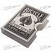 Bicycle Rider Back Zinc Alloy Playing Card Holder
