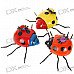Outsize Plastic Ladybug Shaped Magnet (Color Assorted)