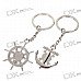 One Piece Zinc Alloy Lovers Keychains (2-Piece Set)