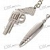 Gun and Bullet Shaped Zinc Alloy Lovers Keychains (2-Piece Set)