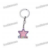 Juicy Girl Enamel Mini Photo Frame Keychain-BELIEVE