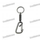 Trendy Climbing Carabiner Keychain-Silver