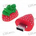 Strawberry Shaped USB 2.0 Flash/Jump Drive with Neck Strap (2GB)