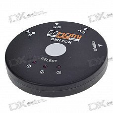 3-Port 1080P HDMI V1.3b Mini Switch HUB (3-IN 1-OUT)