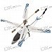 Rechargeable 3-CH Mini R/C Helicopter Set - White + Blue (IR Remote/6*AA) Rechargeable 3-CH Mini R/C Helicopter Set - White + Blue (IR Remote/6*AA)