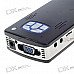 Portable Mini Home/Office Media Player + LCoS Projector with VGA/AV/TF Card Slot (4GB Built-in) Portable Mini Home/Office Media Player + LCoS Projector with VGA/AV/TF Card Slot (4GB Built-in)