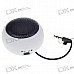 Ultra Mini USB Rechargeable Portable Speaker - White (3.5mm/DC 5V) Ultra Mini USB Rechargeable Portable Speaker - White (3.5mm/DC 5V)