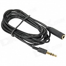 3.5mm Extension Audio Cable - Black (2M-Length) 3.5mm Extension Audio Cable - Black (2M-Length)