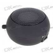 Ultra Mini USB Rechargeable Portable Speaker - Black (3.5mm/DC 5V)