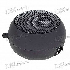 Ultra Mini USB Rechargeable Portable Speaker - Black (3.5mm/DC 5V) Ultra Mini USB Rechargeable Portable Speaker - Black (3.5mm/DC 5V)