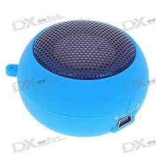Ultra Mini USB Rechargeable Portable Speaker - Blue (3.5mm/DC 5V) Ultra Mini USB Rechargeable Portable Speaker - Blue (3.5mm/DC 5V)