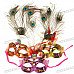 Peacock Feather Eye Mask (Color Assorted)