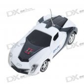Mini R/C Racing Sport Car Set - White + Black (35MHz)
