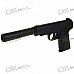 K17A 6mm Spring-load Alloy Pistol BB Gun Toy with Muffler K17A 6mm Spring-load Alloy Pistol BB Gun Toy with Muffler