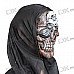 Halloween Scary Devil Mask with Skeletons on the Forehead