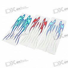 Stylish Light Fiery Clouds Sticker - Big (Color Assorted / Pair)