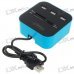3-Port USB 2.0/1.1 Hub + MS/MS PRO DUO/SD/MMC/M2/Micro SD Card Reader
