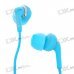 Stylish Noise Isolation In-Ear Stereo Earphone - Blue (3.5mm Jack/1.4M-Cable)