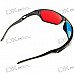 Re-useable Plastic Frame Resin Lens Anaglyphic Blue + Red 3D Glasses Re-useable Plastic Frame Resin Lens Anaglyphic Blue + Red 3D Glasses