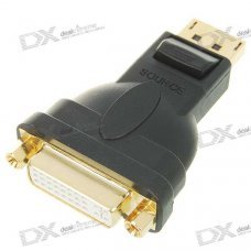 DisplayPort Male to DVI Female Adapter DisplayPort Male to DVI Female Adapter