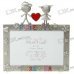 Love Themed Metal Photo Frame - Silver Gray (4*6")