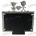 Love Themed Metal Photo Frame - Silver Gray (4*6")