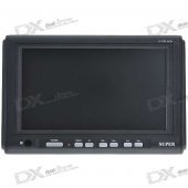 Portable 7" Wide Screen LCD TV Monitor with 3-Way AV Input (480*234px)