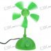 USB Powered Adjustable Wind Speed 5 Fan Blade Cooling Fan (Green)