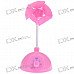USB Powered Adjustable Wind Speed 5 Fan Blade Cooling Fan (Pink)