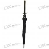 Japanese Samurai Umbrella with Carrying Strap - Black