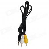 3.5mm Male to 3 RCA Male AV Adapter Cable (70CM-Length)