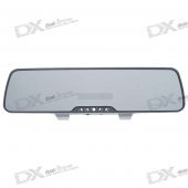 Rechargeable Rearview Mirror Bluetooth 2.1 Handsfree Car Kit with MP3 Player + FM Transmitter