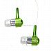 In-Ear Stereo Earbuds (3.5mm Metallic Green) In-Ear Stereo Earbuds (3.5mm Metallic Green)
