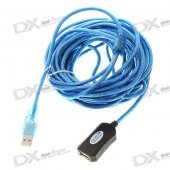 USB 2.0 Extension Cable - Black + Blue (10M)