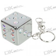 Mini Portable Dice Shaped Pocket Ashtray Keychain