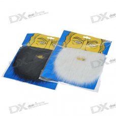 Costume Party Cosplay Artificial Mustache Set - Black + White (2-Pack)
